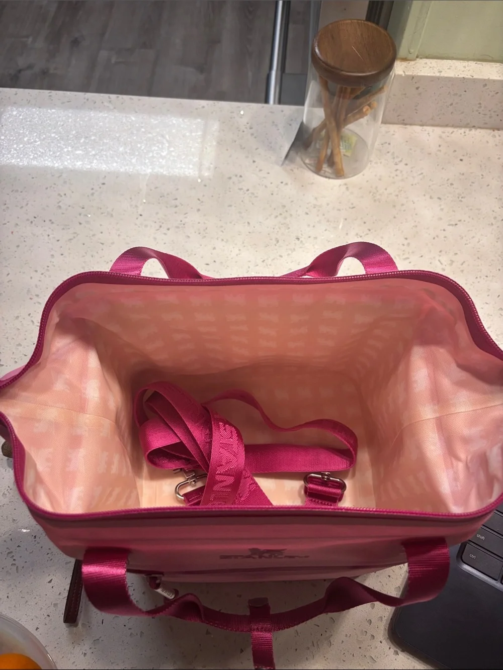 Stanley All Day Julienne Mini Cooler Pink Crossbody Lunch Bag